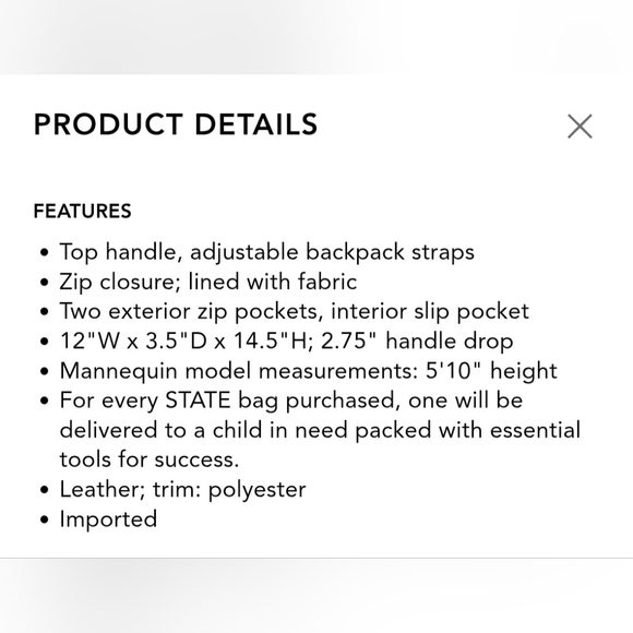 State Backpack - Picture 11 of 11